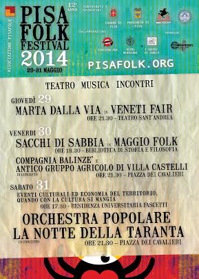PROGRAMMA PISA FOLK FESTIVAL 2014